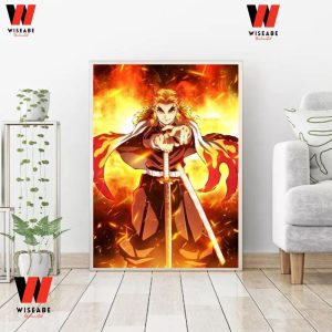 Cheap Kimetsu No Yaiba Demon Slayer Kyojuro Rengoku Poster