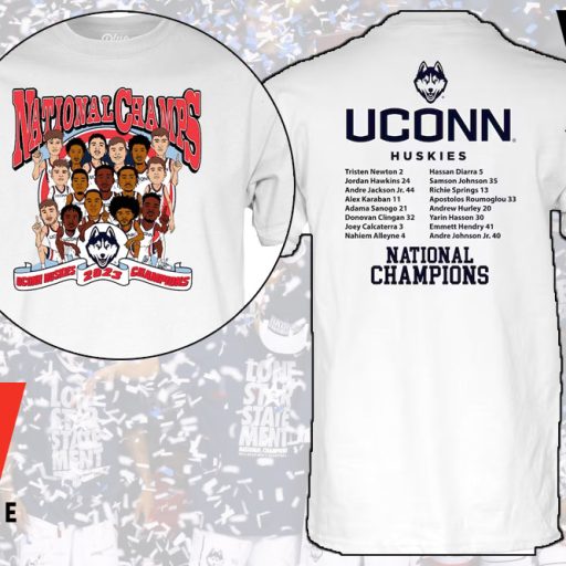 NCAA Mens Division I Basketball Tournament Uconn National Championship Player List Jersey Mens Shirt