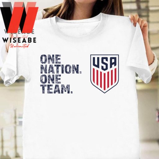 Cheap One Nation One Team US Soccer T Shirt