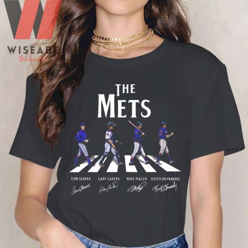 Cheap MLB Abbey Road New York Mets T Shirt