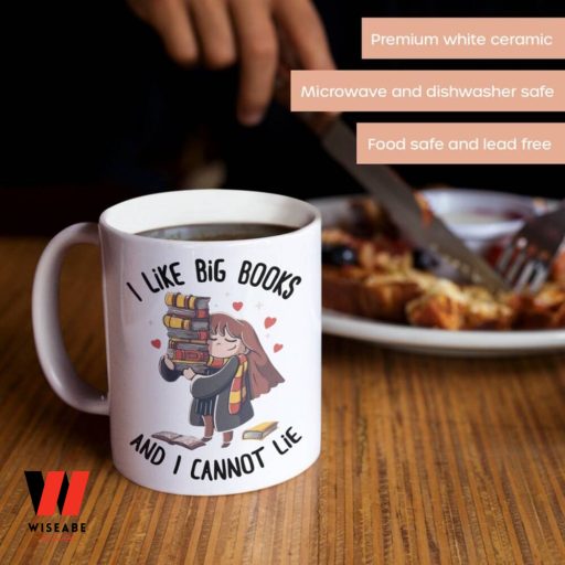 Cute I Like Big Books and I Cannot Lie Gryffindor Schoolgirl Harry Potter Coffee Mug, Gryffindor Gifts