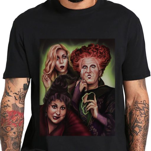 Horror Full Moon And Black Cat It’s Just A Bunch Of Hocus Pocus Shirt