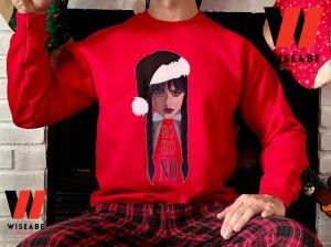 Unique Wednesday Addams Santa Sweatshirt