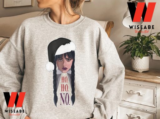 Unique Wednesday Addams Santa Sweatshirt, Wednesday Addams Merchandise