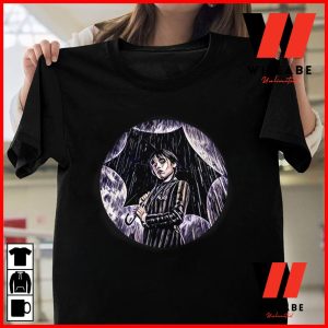  Hot Black Jenna Ortega Wednesday Addams 2022 T Shirt