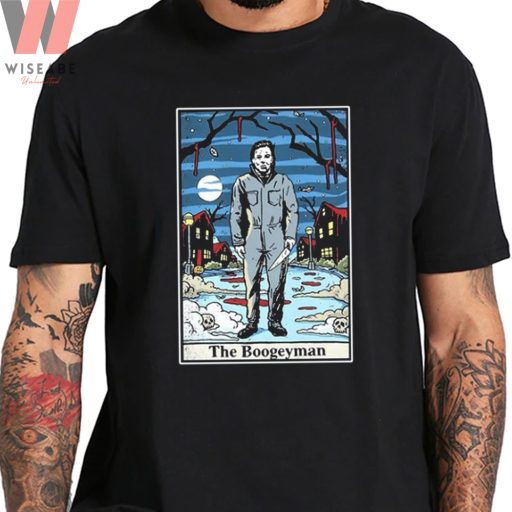 Horror The Boogey Man Michael Myers Tarot Card T Shirt, Halloween Shirt