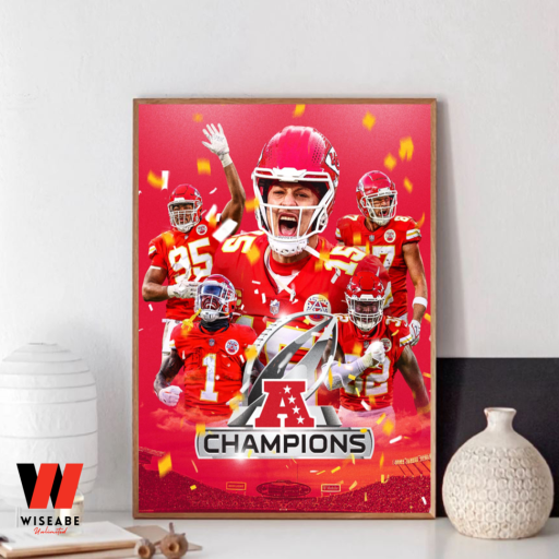 Kansas City Chiefs Super Bowl LVII Champions 2023 Poster - Wiseabe Apparels