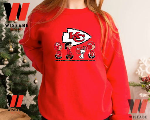 KC Chiefs Football Peanuts Characters Sweatshirt