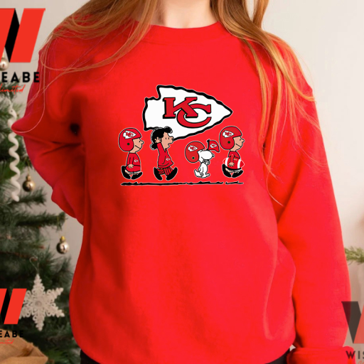 KC Chiefs Football Peanuts Characters Sweatshirt