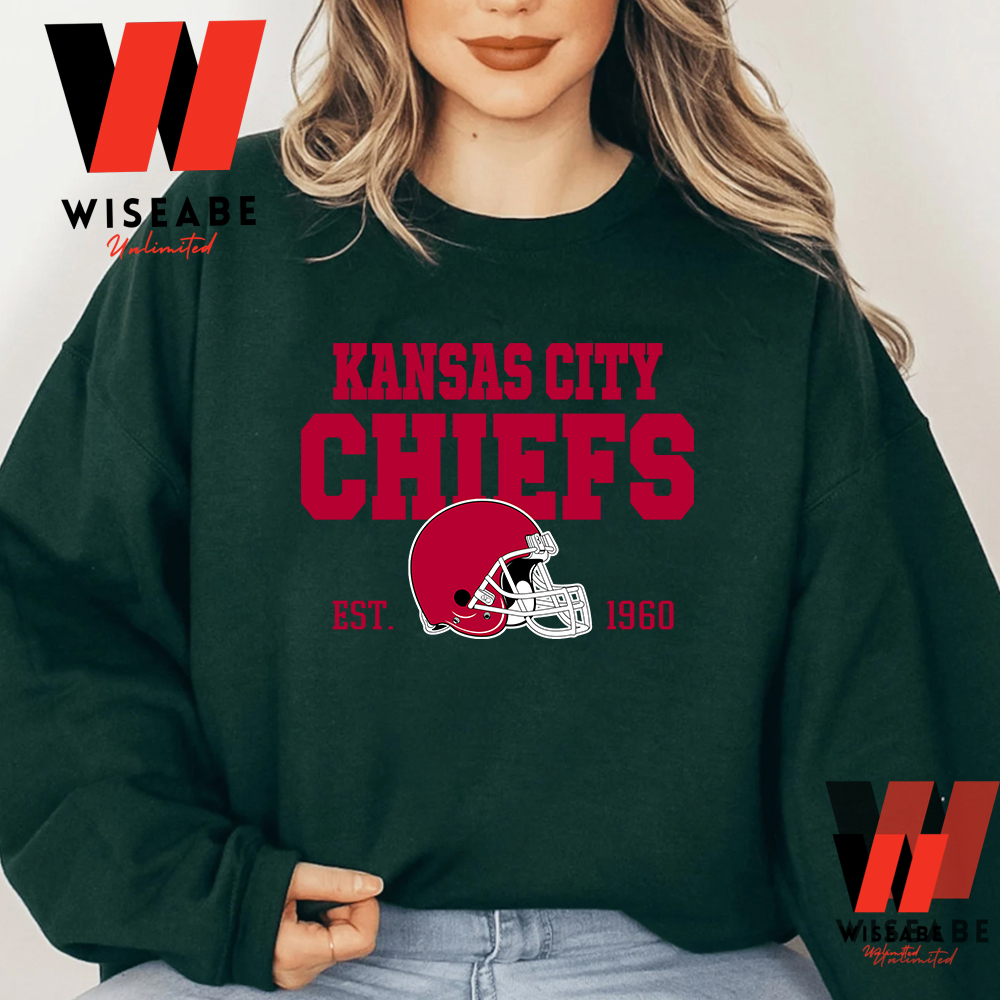 Cheap Kansas City Chiefs Est 1960 Sweatshirt, Valentines Day Gift For Boyfriend