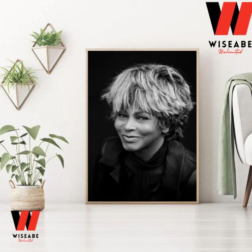 Hot Black And White RIP Tina Turner Poster Wall Art