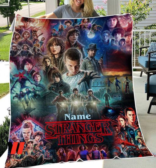 Personalized Stranger Things Season 4 Blanket, Personalized  Stranger Things Christmas Gifts