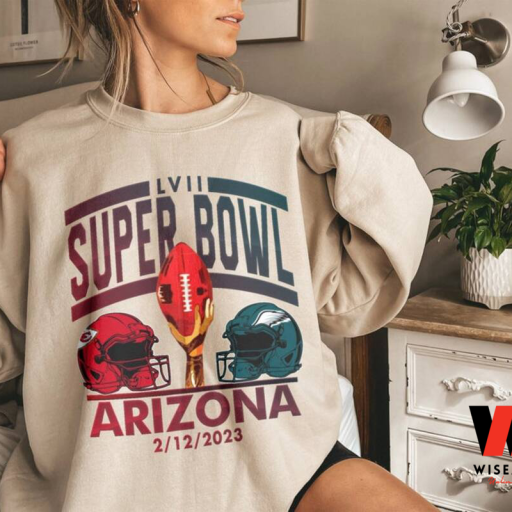 Retro Super Bowl LVI Between Philadelphia Eagles And Kansas City Chiefs 2023 Crewneck Sweatshirt