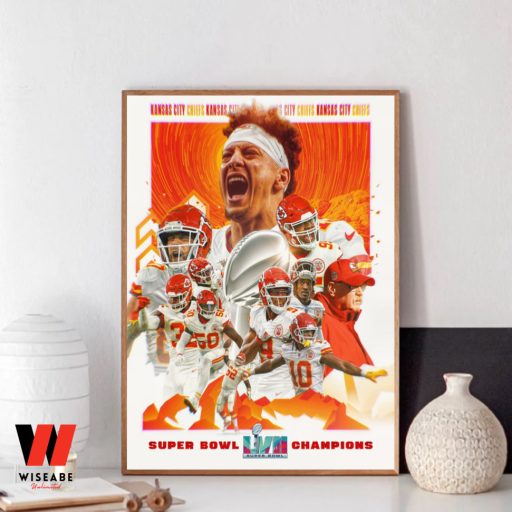 Kansas City Chiefs Super Bowl 2023 Champions Poster