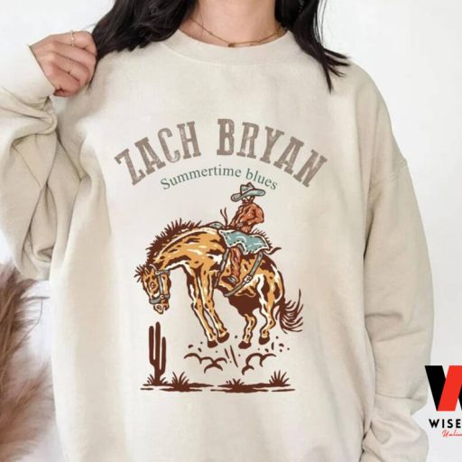 Zach Bryan Cowboy Summertimes Blues Sweatshirt, Zach Bryan Merchandise