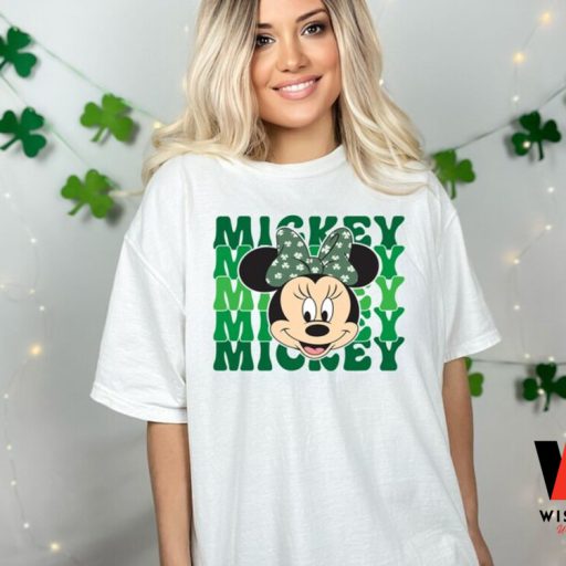 Retro Minne Mouse Disney St Patricks Day Shirt,