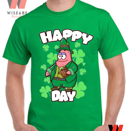 Irish Green Spongebob Patrick Star Happy St Patricks Day T Shirt, Saint Patricks Day Gifts