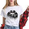 Cheap Balck Lips Chanel Inspired Women Shirt, Gift For Her