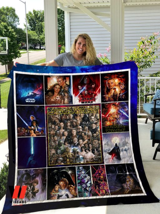 Retro Star Wars Scene Fleece Blanket, Cheap Star Wars Merchandise