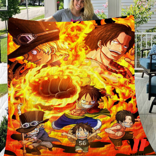 One Piece Monkey D Luffy And Boa Hancock Fleece Blanket by Boby