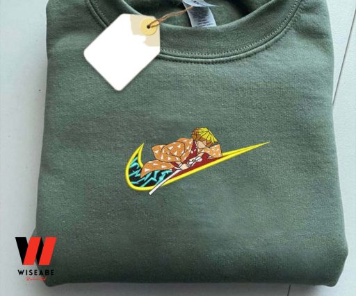 Zenitsu Nike Demon Slayer Embroidered Hoodie, Nezuko Merch