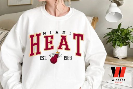 Vintage NBA Basketball  Miami Heat Crewneck Sweatshirt