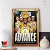Hot NBA 2023 Los Angeles Lakers Western Conference Finals Poster