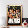NBA Basketball Cheap Denver Nuggets Western Conference Finals 2023 Poster