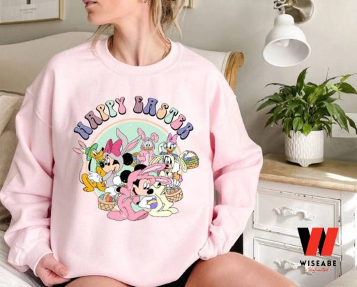 Vintage Mickey Mouse And Friends Bunny Disney Easter Sweatshirt, Easter Gifts For Teens