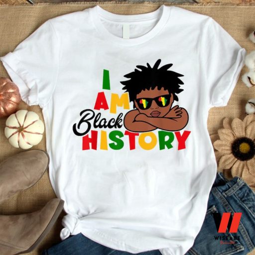 I Am Black History For Kids Boys Black History Month T Shirt