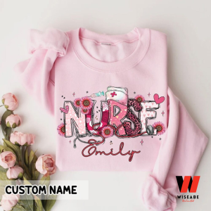 Custom Name Valentines Day Nurse Couple Sweatshirt