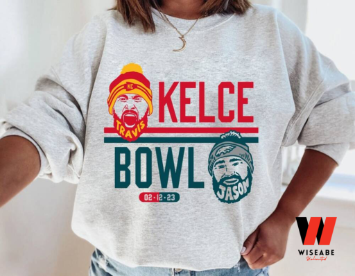 Kelce Bowl Arrowhead Travis And Jason Kelce Super Bowl 2023 Championship Sweatshirt