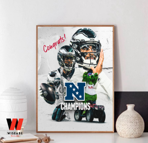 Hot Philadelphia Eagles NFC Championship 2023 Wall Art Poster - Wiseabe  Apparels