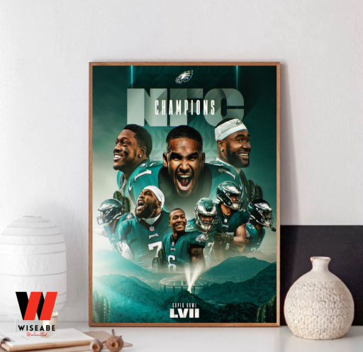 Hot Philadelphia Eagles NFC Championship 2023 Wall Art Poster