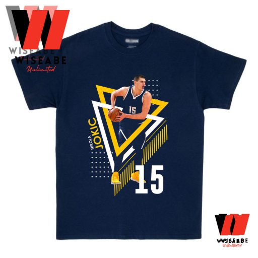 Cheap NBA Number 15 Nikola Jokic Denver Nuggets T Shirt, Denver Nuggets Nikola Jokic T Shirt