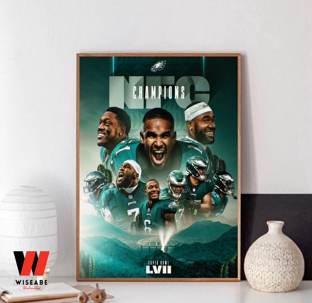 Hot Philadelphia Eagles NFC Championship 2023 Wall Art Poster - Wiseabe  Apparels