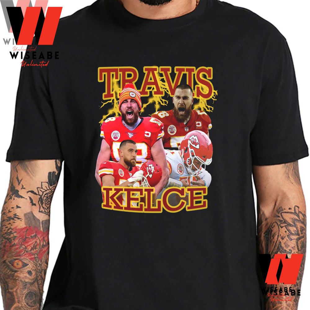 Travis Kelce 90s Vintage Unisex Rap T-Shirt | Kansas City Chiefs | Football