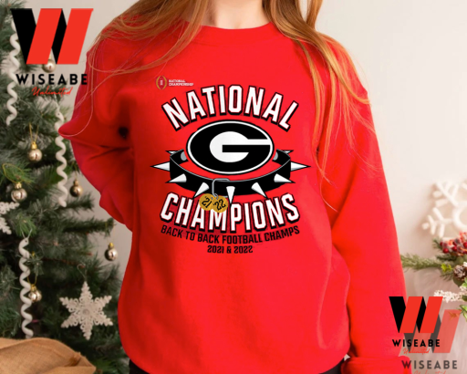 Georgia Bulldog Back To Back National Champions Sweatshirt