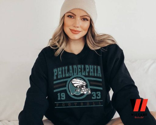 Retro Philadelphia Football 1933 Helmet Crewneck Sweatshirt