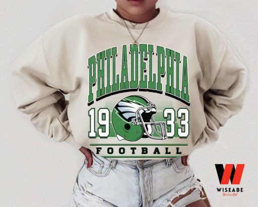 Retro Philadelphia Football 1933 Helmet Football Crewneck Sweatshirt