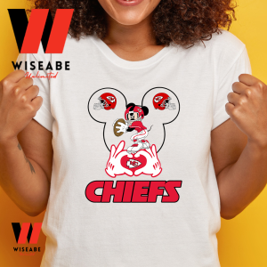 Kansas City Chiefs Football Mickey Mouse T Shirt, Valentines Day Gift For  Husband - Wiseabe Apparels