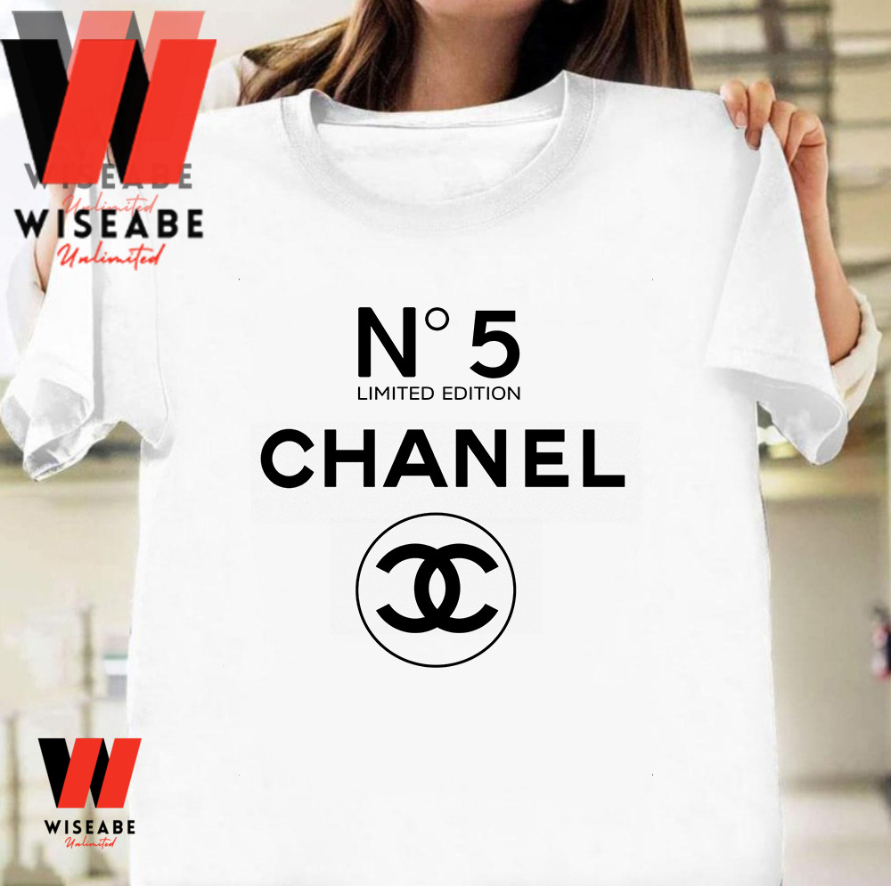 Limited Edition Chanel N5 T Shirt, Logo Chanel T Shirt Womens - Allsoymade