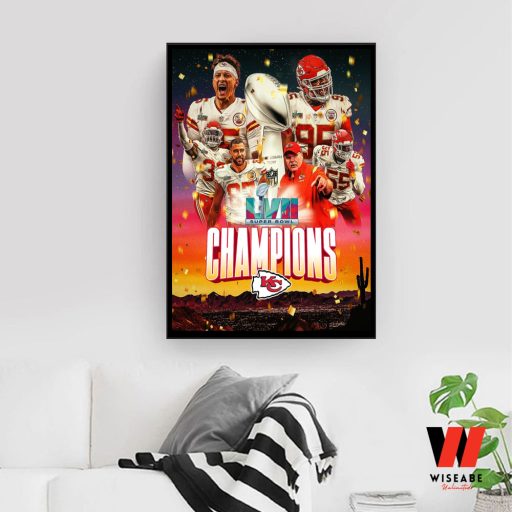 Kansas City Chiefs Super Bowl LVII Champions 2023 Poster