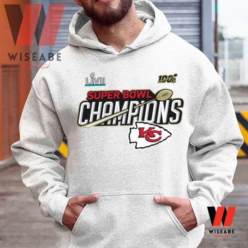 Cheap NFL Football Kansas City Chiefs Super Bowl Champions 2023 Sweatshirt  - Wiseabe Apparels