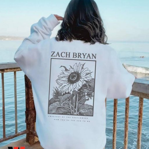 Vintage Sun To Me Sweat Of Sunflowers Zach Bryan Sweatshirt, Zach Bryan Merchandise