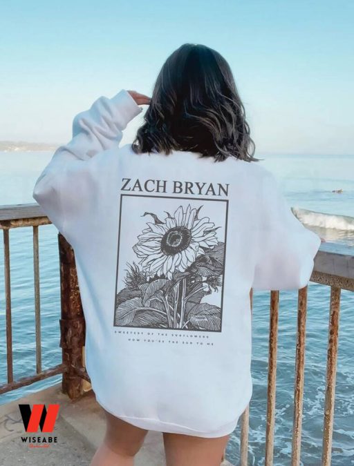 Vintage Sun To Me Sweat Of Sunflowers Zach Bryan Sweatshirt, Zach Bryan Merchandise