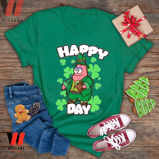 Irish Green Spongebob Patrick Star Happy St Patricks Day T Shirt, Saint Patricks Day Gifts