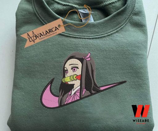 Demon Slayer Nezuko Kamado Nike Embroidered Shirt, Demon Slayer Merchandise