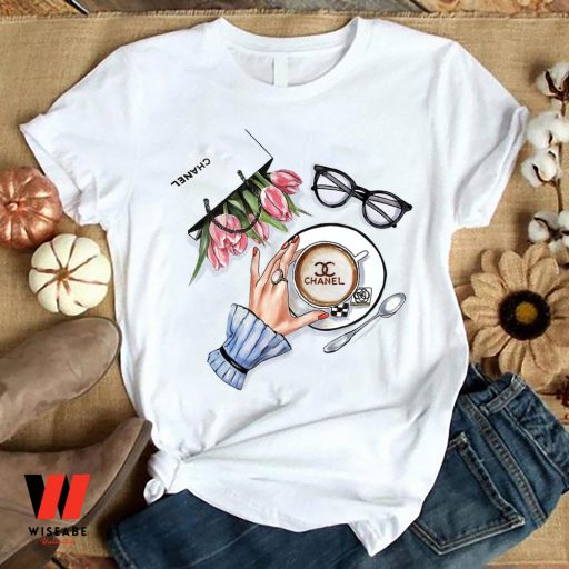 Cheap Coffee Chanel Inspired Women Shirt, Perfect Gift For Mother