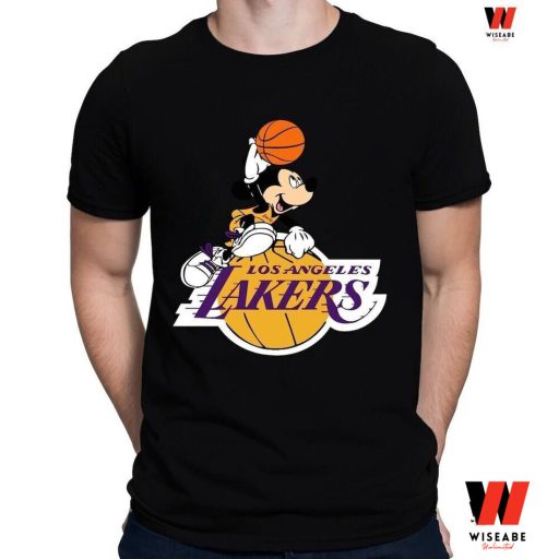 Vintage Mickey Mouse Los Angeles Lakers T Shirt , Lakers Shirt Womens